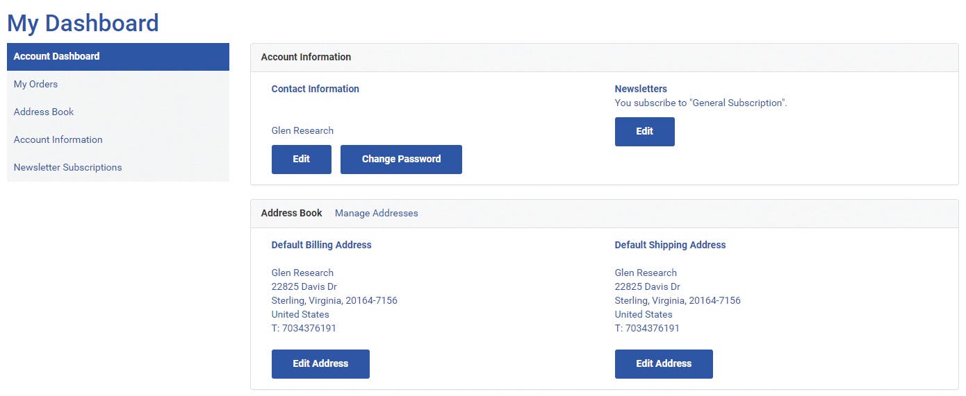 Ordering Page